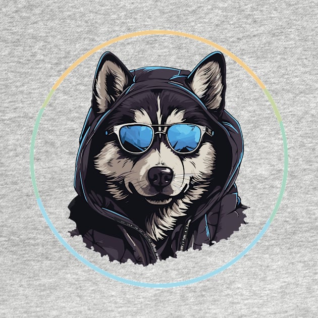 Husky dog by Flowerart1232